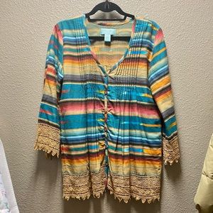 Tasha Polizzi Striped Blouse